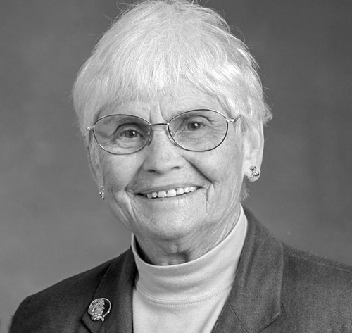Black and white photo of Dr. Billie Jones