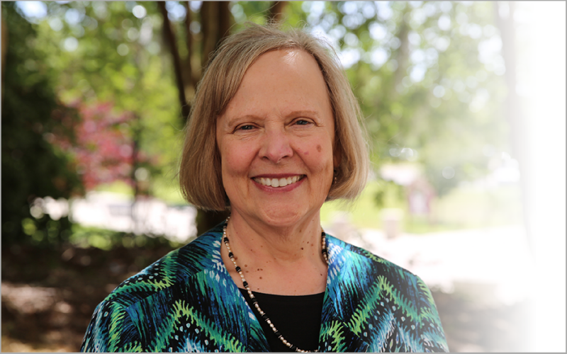 A photo of Dean of Undergraduate Studies Karen Laughlin smiling